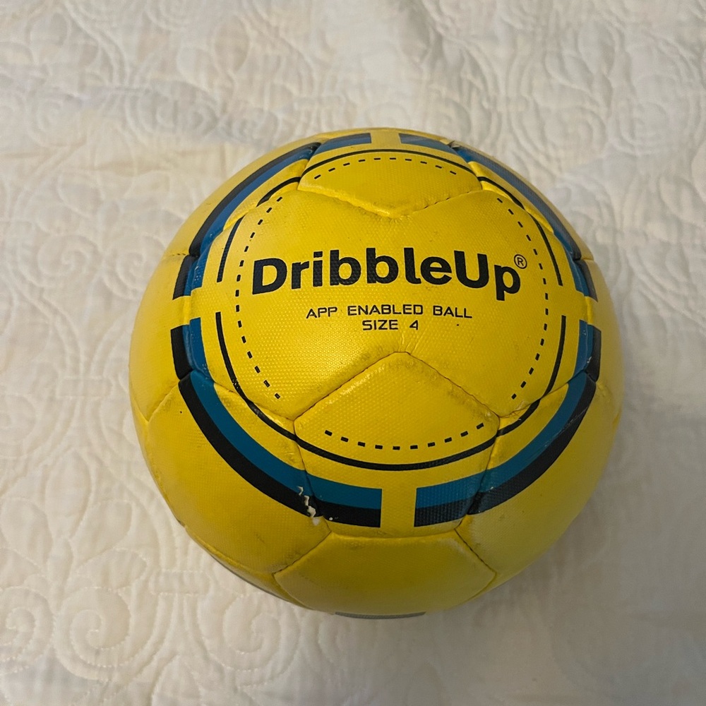 DribbleUp Yellow Soccer Ball Size 4